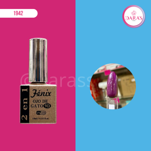 ESMALTE FENIX OJO DE GATO 2 EN 1 9D N.08 10ML