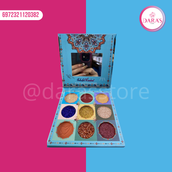 PALETA DE SOMBRA DE OJO COLORFUL RAINBOW 9 TONOS NO.2038