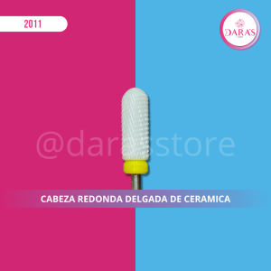 PUNTA DE BROCA CABEZA REDONDA DELGADA DE CERAMICA