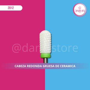 PUNTA DE BROCA CABEZA REDONDA GRUESA DE CERAMICA