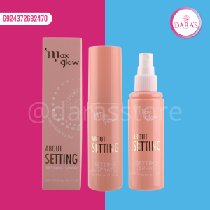 FIJADOR DE MAQUILLAJE MAXGLOW 80ML ABOUT SETTING SPRAY