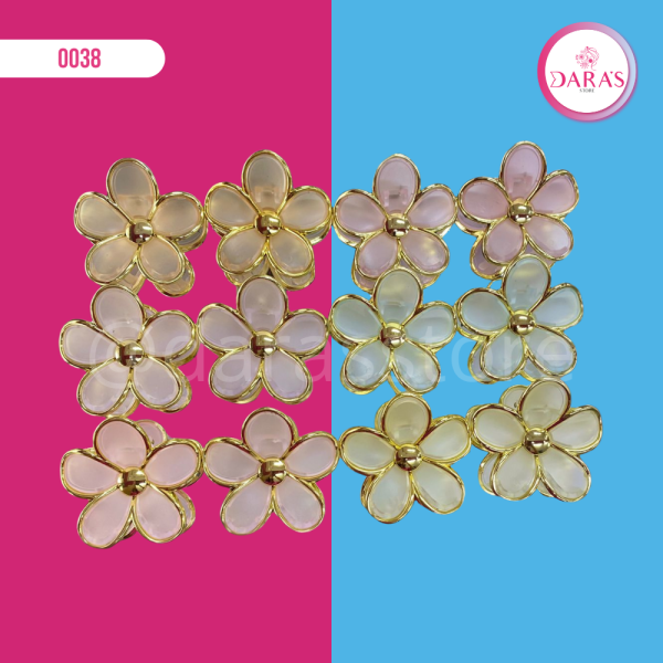 GANCHETA CABELLO 606-25 FLOR DARADA