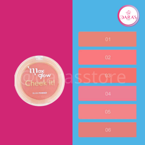 RUBOR COMPACTO MAXGLOW 5GR CHEEK IT NO.01