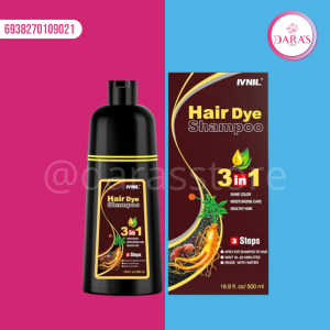 SHAMPOO HAIR DYE 3 EN 1 DARK BROWN 500ML