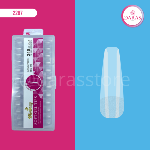 UÑAS JELLY MONBRAY 240PIEZAS LONG COFFIN NO.BS-08