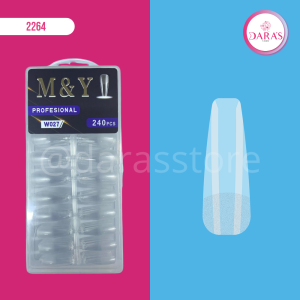 UÑAS JELLY M&Y COFFIN 240 PIEZAS NO.W027