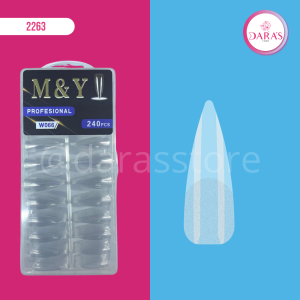 UÑAS JELLY M&Y STILETO 240 PIEZAS NO.W066