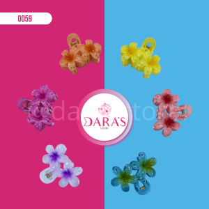 GANCHETA DE CABELLO NO.601-22 FLOR BRILLANTE