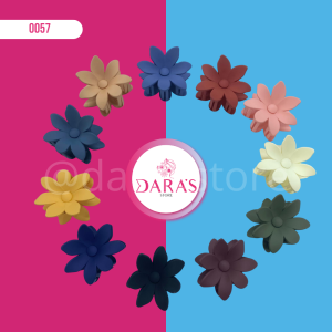 GANCHETA DE CABELLO NO.606-29 FLOR MATTE