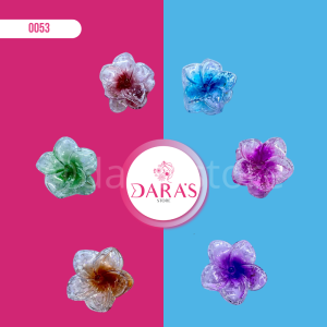 GANCHETA DE CABELLO NO.606-36 FLOR BRILLANTE