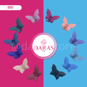 GANCHETA DE CABELLO NO.606-6 MARIPOSA MATTE