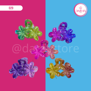 GANCHETA DE CABELLO NO.H573 FLOR DUO PERLADO