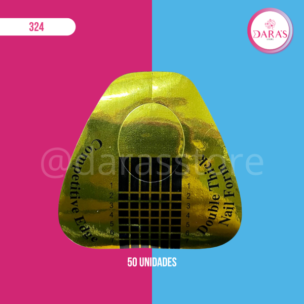 MOLDES DE ESCULPIR ( FORMALETA ) DOUBLE THICK NAIL FORM
