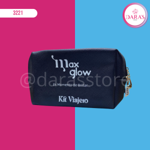 PORTACOSMETICOS MAXGLOW NEGRO