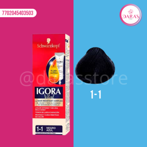 TINTE IGORA VITAL 50ML 1-1 NEGRO AZULADO