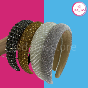 DIADEMA MICHELLE CON DIAMANTES (NEGRO)