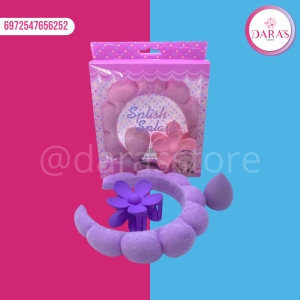 KIT DE SPA RUBY FACE NO.FGXLS DIADEMA + PINZA + ESPONJA DE MAQUIJJALE