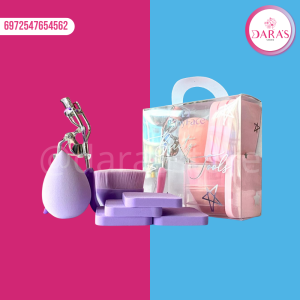 KIT RUBY FACE NO.55JMJFP BEAUTY TOOLS RIZADOR + ESPONJA + BROCHA