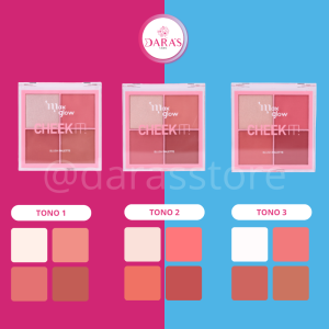 PALETA MAXGLOW 16GR NO.01 CHEEK IT RUBOR E ILUMINADOR