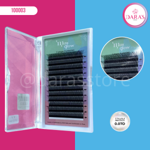 PESTAÑAS MAXGLOW 12MM-0.07D YY PELO A PELO