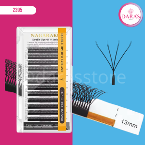 PESTAÑAS NAGARAKU 8-15MIX-0.07D 4D - PELO A PELO DOBLE TIPS