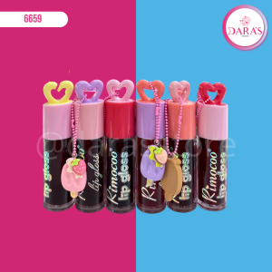 TINTA RIMOCO DE LABIO LIP GLOSS CORAZON CON PALETA NO.R9001