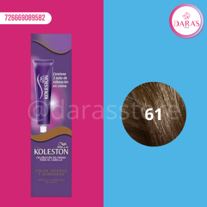 TINTE KOLESTON 50GR 61 RUBIO CENIZA OSCURO