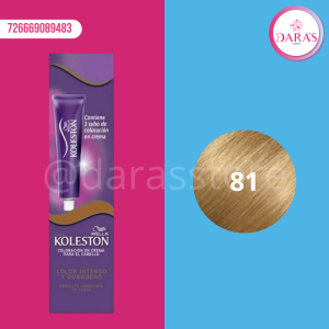 TINTE KOLESTON 50GR 81 RUBIO CENIZO CLARO