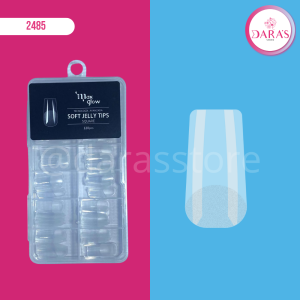 UÑAS JELLY MAXGLOW 120PIEZAS CUADRADA SOFT JELLY TIPS (SQUARE)