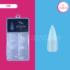 UÑAS JELLY MAXGLOW 120PIEZAS STILETO SOFT JELLY TIPS