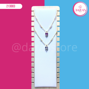 COLLAR DIJE DE CORAZON DE CRISTAL (CADENA)