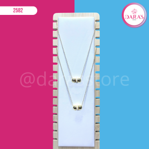 COLLAR STAINLESS STEEL DIJE PERLA CON BALINES