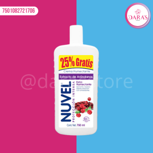 CREMA NUVEL 750ML EXTRACTO DE ARANDANOS