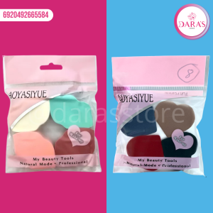 ESPONJA DE MAQUILLAJE 04PIEZAS AOYASIYUE DE LABIOS / CORAZON