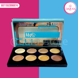 PALETA ROMANTIC FLOWER DE CONTORNO 8TONOS 3 EN 1 NO.0663