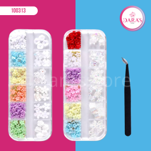 PASTILLERO *12 KIT 02PIEZAS DE FLORES 3D NO.ZSHZ-583