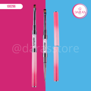 PINCEL TIFFANY DOBLE PUNTA ROSADO NAIL BRUSH