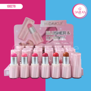 RUBOR HUDAMOJI 6GR EN BARRA OCTAGONO BLUSHER STICK NO.LC-008A