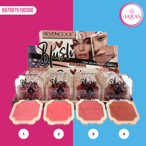 RUBOR SEVENCOOL 6.4GR COMPACTO BLUSH MATTE NO.6729