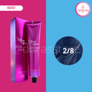TINTE MAXGLOW 100GR 2/8 NEGRO AZULADO