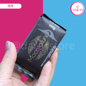 TOALLAS MOCMALLURE 08PIEZAS DESMAQUILLANTE NEGRO NO.FF011