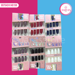 UÑAS PRESS ON MISS GLAM MATTE ALMOND