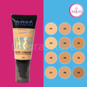 BASE ARIA COSMETICS 50GR NO.A7 LIQUIDA PERFECT FACE