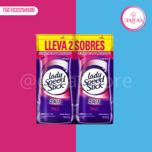 DESODORANTE LADY SPEED STICK 18GR TALC 2 EN 1