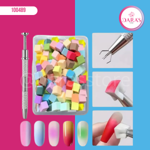 ESPONJA DE DIFUMINAR EN CUBOS CON PINZA