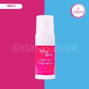 ESPUMA MAXGLOW 100ML LIMPIADORA DE MANICURA DE FRESA