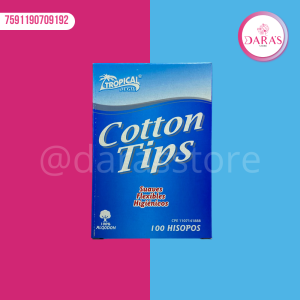 HISOPO TROPICAL 100PIEZAS COTTON TIPS