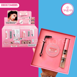 KIT KISS BEAUTY 19GR 2 EN 1 RIMEL + GEL DE LAMINADO