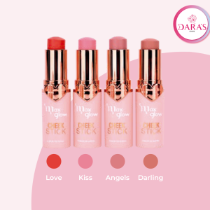 RUBOR MAXGLOW 5GR EN BARRA CHEEK STICK KISS