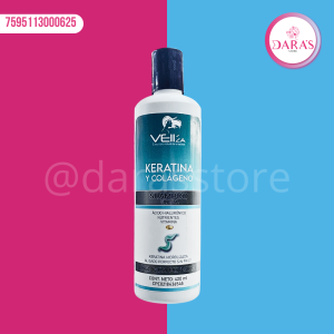 SHAMPOO VELLZA 420ML KERATINA Y COLAGENO